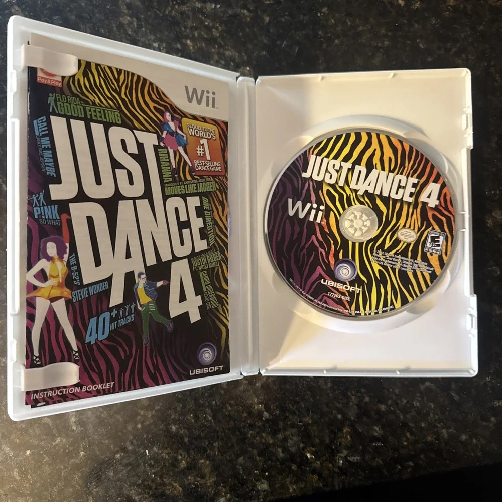 Just Dance 4 Nintendo Wii Ubisoft 2012 Music Video Game NTSC 40+ Tracks